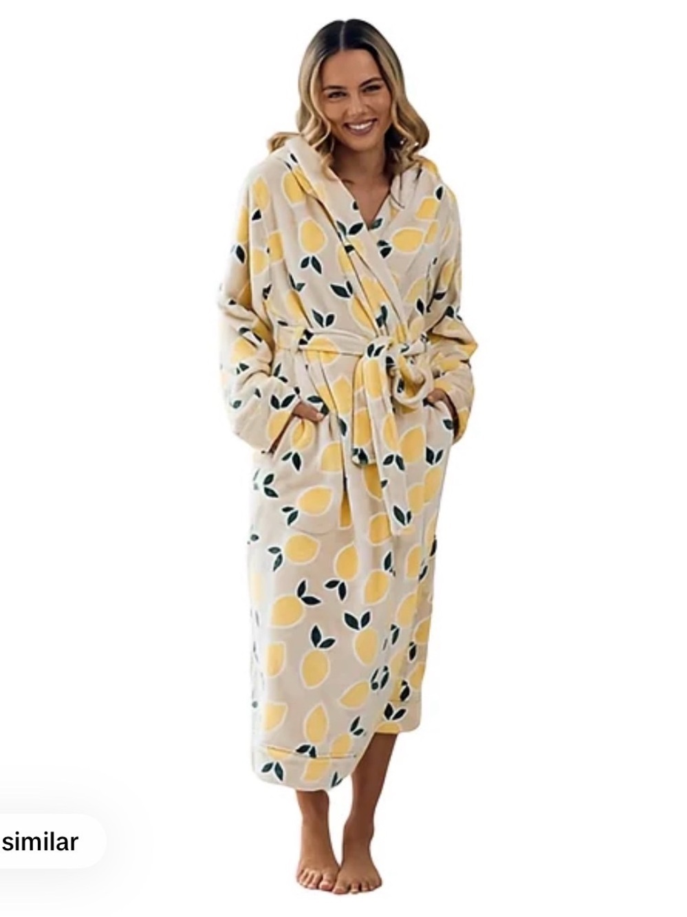 Darren & Phillip Lemon Robe Women’s Small/Medium NWT
